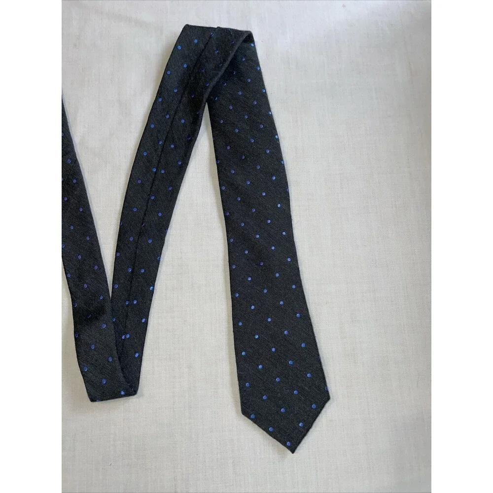 Michael Kors Dress Tie Men’s Size 58” Gray Dotted Silk Blend Designer